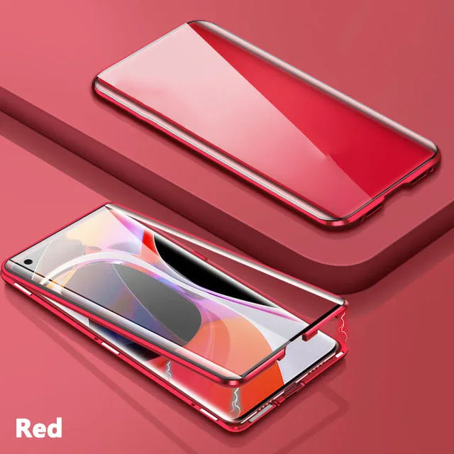 360 ° Full Protected Metal Magnetic Phone Case For Samsung Galaxy S24 Ultra Plus S23FE Double-Sided Glass Bumper Cover