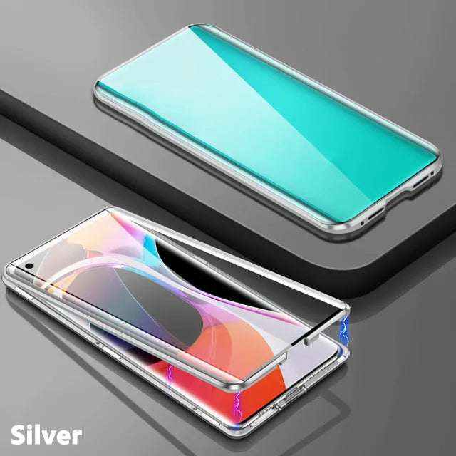 360 ° Full Protected Metal Magnetic Phone Case For Samsung Galaxy S24 Ultra Plus S23FE Double-Sided Glass Bumper Cover