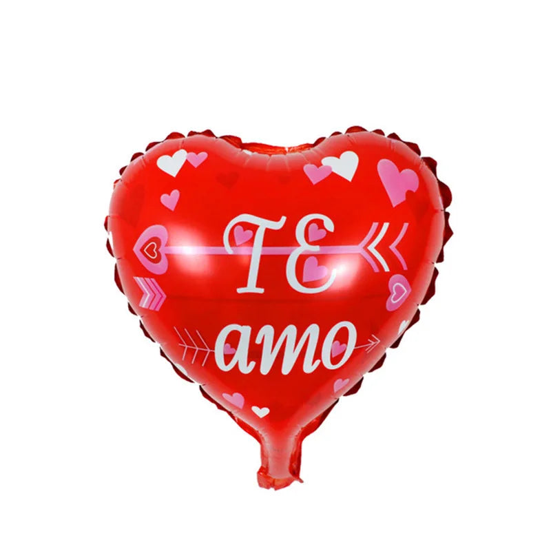 50/100Pcs Te Amo Heart Balloon 10Inch Spanish I Love You Air Globo Wedding Valentine's Day Birthday Party Baby Shower Decoration