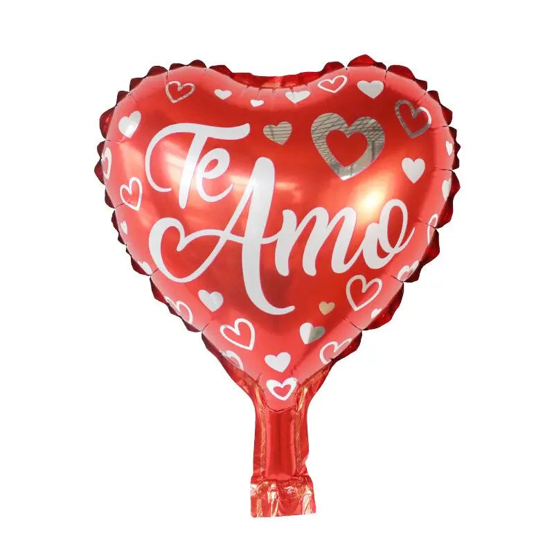 50/100Pcs Te Amo Heart Balloon 10Inch Spanish I Love You Air Globo Wedding Valentine's Day Birthday Party Baby Shower Decoration