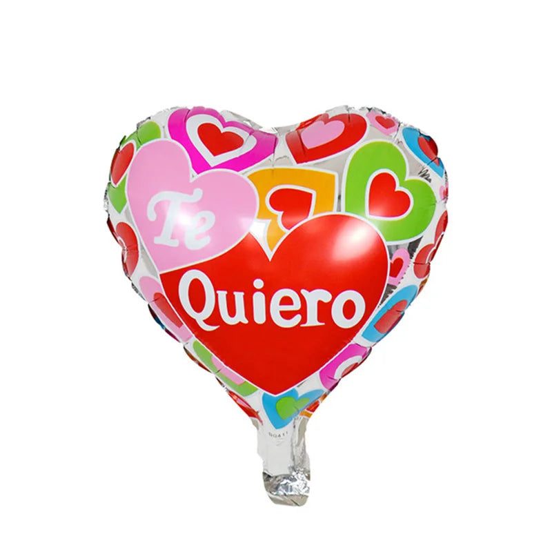 50/100Pcs Te Amo Heart Balloon 10Inch Spanish I Love You Air Globo Wedding Valentine's Day Birthday Party Baby Shower Decoration