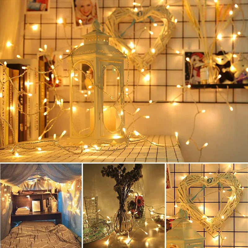 Hot Sale 1.5m/3m/6m/7.5m/10m Christmas Lights Waterproof Battery Led String Lights Christmas Decorations For Home