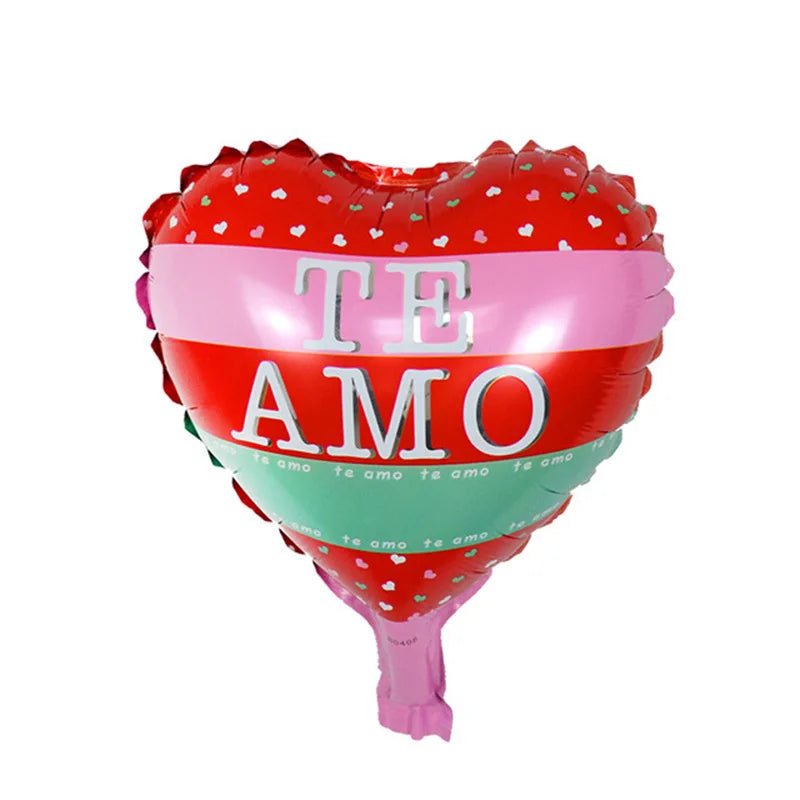 50/100Pcs Te Amo Heart Balloon 10Inch Spanish I Love You Air Globo Wedding Valentine's Day Birthday Party Baby Shower Decoration