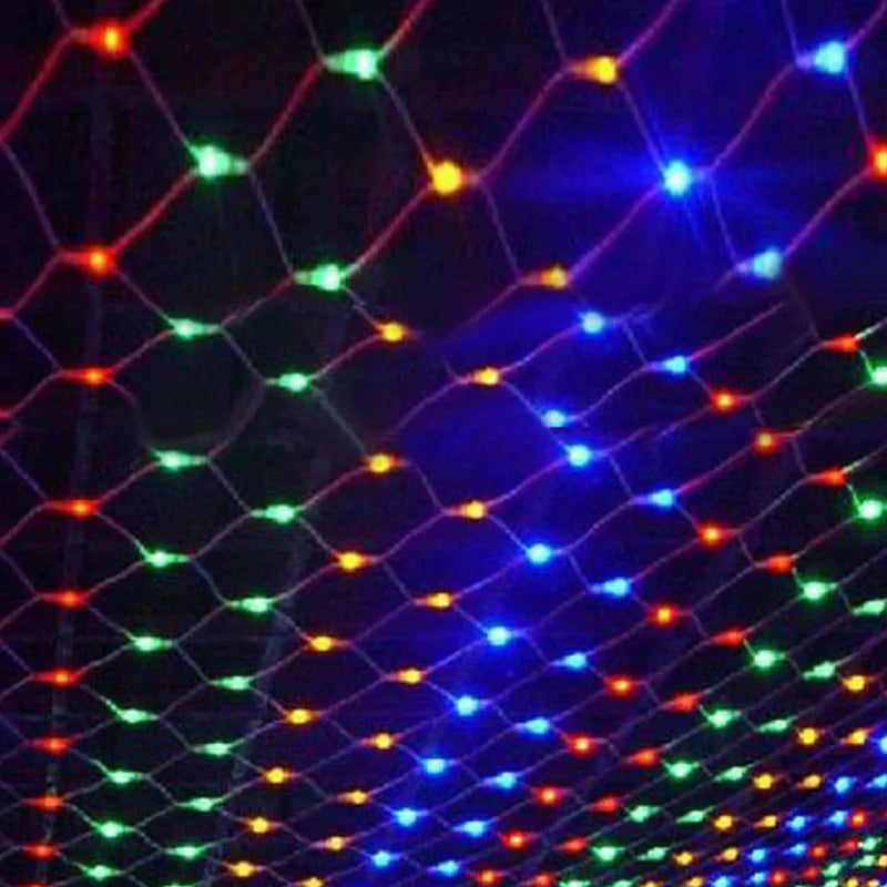 1.5x1.5m 96leds 8 Modes 220V Net LED String Light Festival Christmas Decoration New Year Wedding Ceremony Waterproof