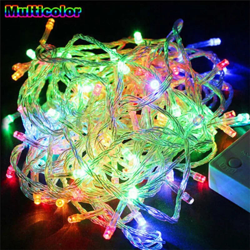 10M100LED String Fairy Light Holiday Patio Christmas Wedding Decoration AC220V 110V Outdoor Light Garland