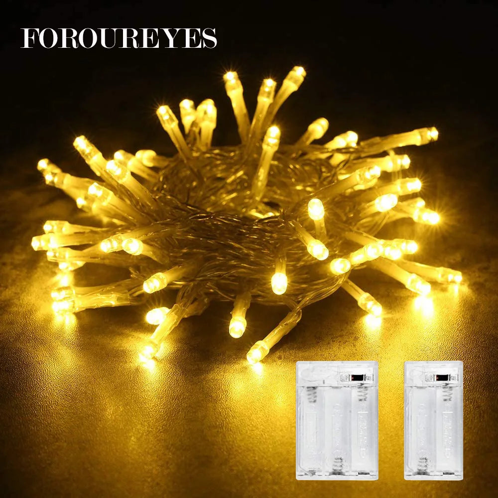 Hot Sale 1.5m/3m/6m/7.5m/10m Christmas Lights Waterproof Battery Led String Lights Christmas Decorations For Home