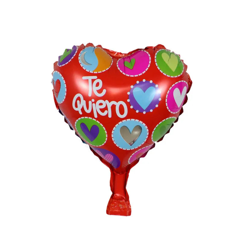 50/100Pcs Te Amo Heart Balloon 10Inch Spanish I Love You Air Globo Wedding Valentine's Day Birthday Party Baby Shower Decoration