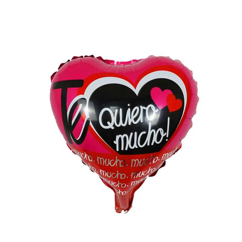 50/100Pcs Te Amo Heart Balloon 10Inch Spanish I Love You Air Globo Wedding Valentine's Day Birthday Party Baby Shower Decoration