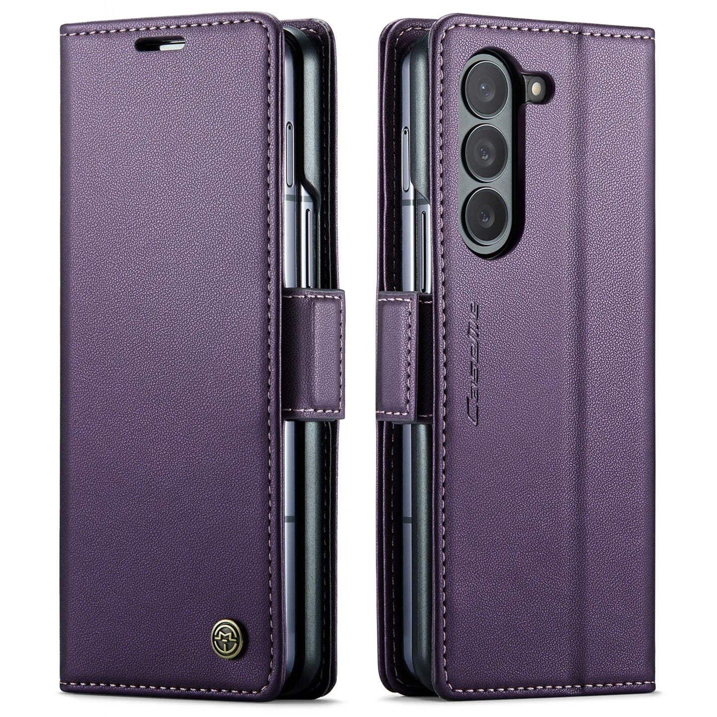 Magnetic Durable PU Leather Phone Case for Samsung Galaxy Z Fold 5 Fold5 5G Wallet with Card Holder Shockproof Cover