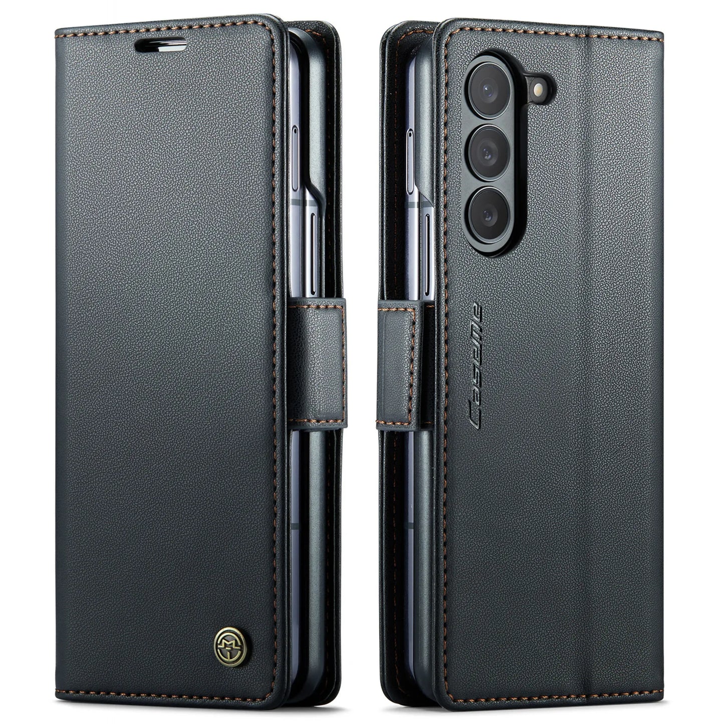 Magnetic Durable PU Leather Phone Case for Samsung Galaxy Z Fold 5 Fold5 5G Wallet with Card Holder Shockproof Cover