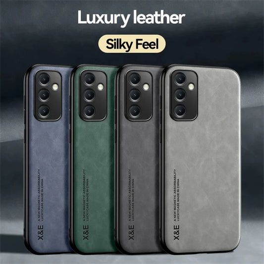 Magnetic Sheepskin Leather Phone Case For Samsung Galaxy A54 5G A53 A52 A51 A71 A13 A12 A31 A73 A72 A50 A70 A21s A33 A34 Cover