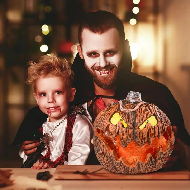 Halloween LED Pumpkin Lantern, LED Light Lamp Lantern Home Props Bar, Halloween Decor LED Lantern Scene Layout Home Decoration