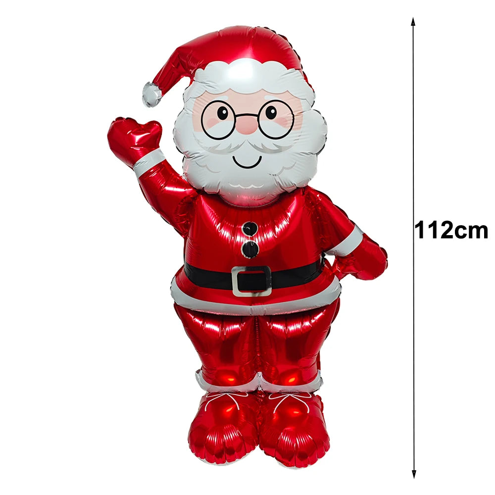 Christmas Inflatable Snowman Balloon Standing Snowman  Foil Balloon Outdoor Yard Decorations New Year Xmas Party Christmas Decor