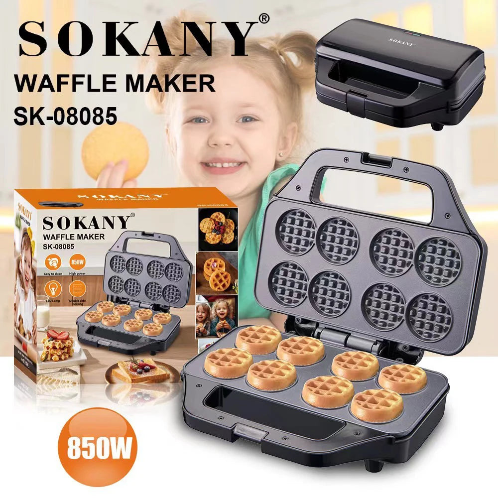 Multi Mini Waffle Maker Machine Perfect for Families and Individuals Use,Excellent Choice for Breakfast Brunch Parties