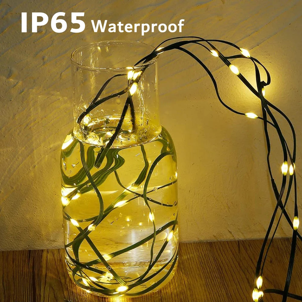 100M PVC LED Fairy Lights IP65 Waterproof Outdoor String Light for Christmas Holiday Party Wedding Garden Decoration