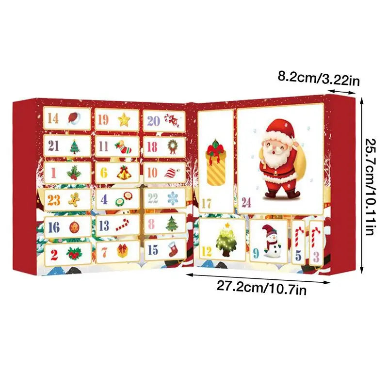 2023 Christmas Advent Calendar Finger Skateboard Toys Set 24 Days Countdown Calendar Mini Skateboard Surprise Blind Box For Kids