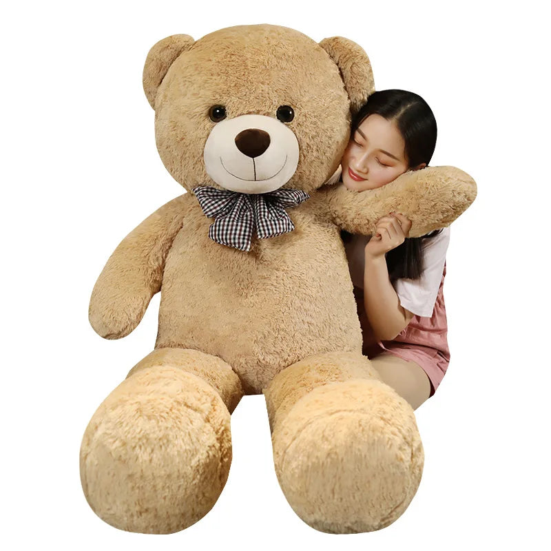 Giant Size American Teddy Bear Plush Toy Big Stuffed Animals Dolls Birthday Valentines Day Gift Soft Pillow for Grilfriend Girl