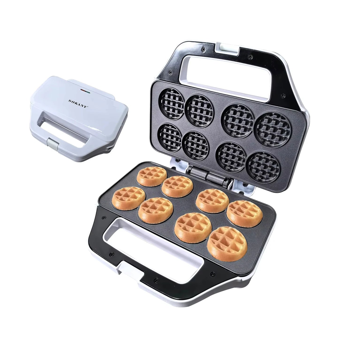 Multi Mini Waffle Maker Machine Perfect for Families and Individuals Use,Excellent Choice for Breakfast Brunch Parties