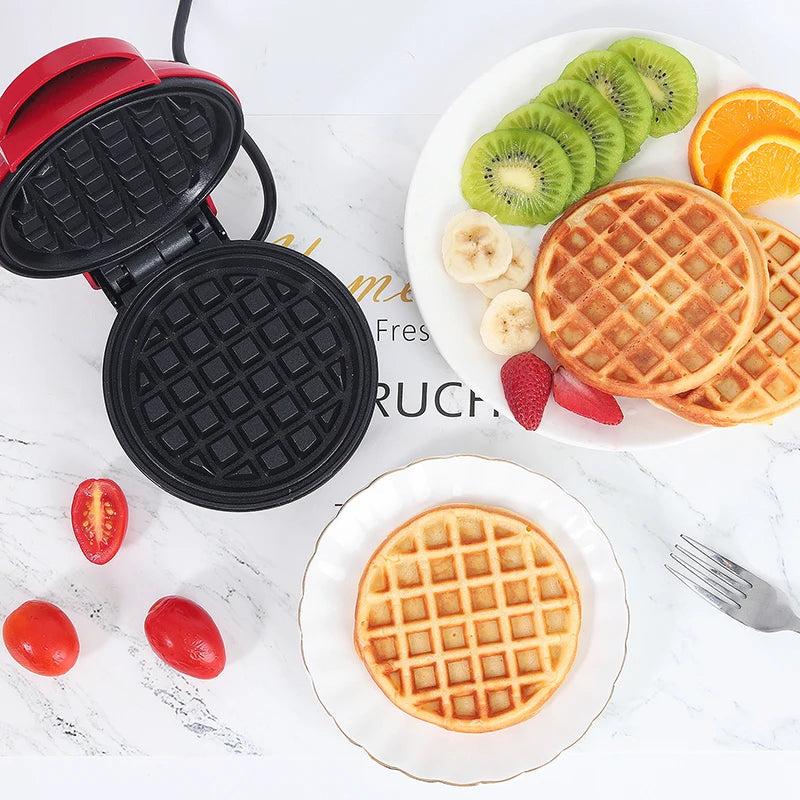 110V&220V Electric Mini Waffles Maker Machine Kitchen Cooking Appliance for Kids Breakfast Dessert  Pot    Small Fried Eggs