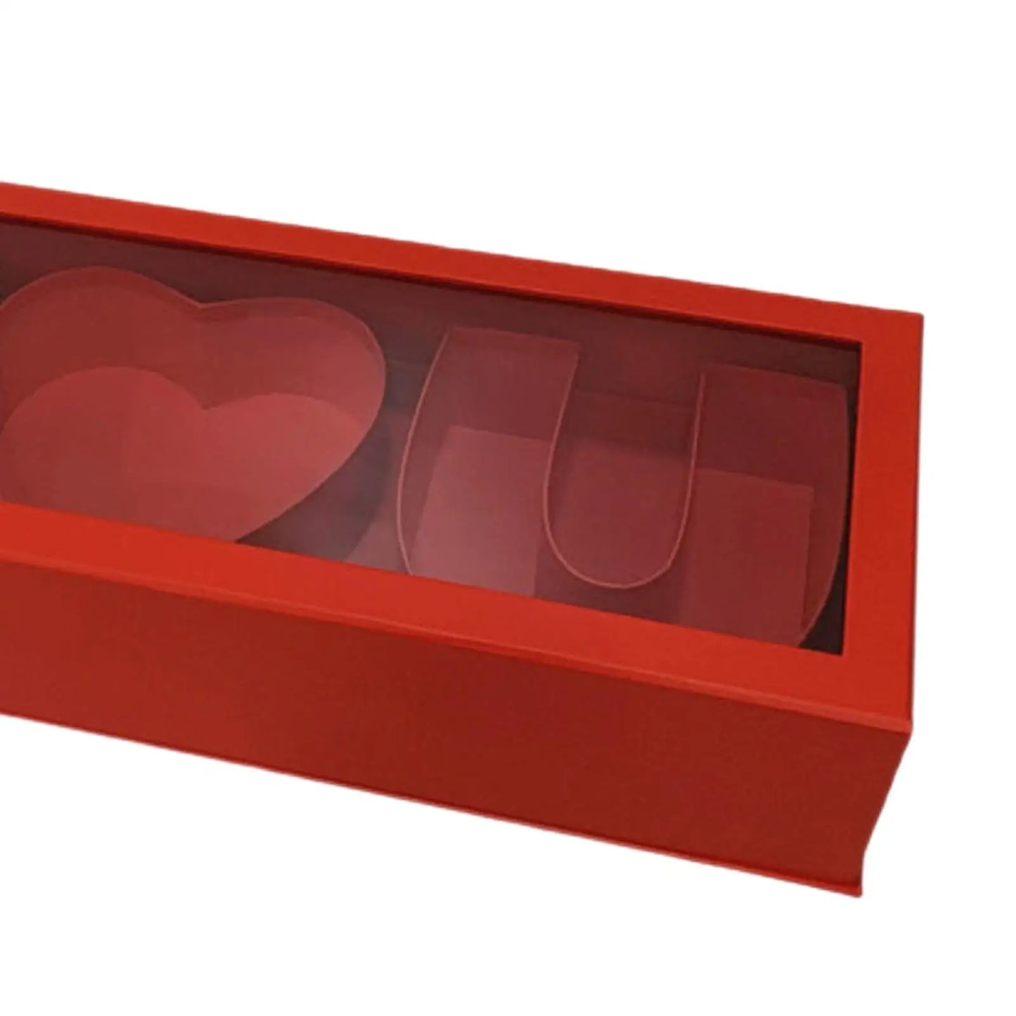 Empty Flower Box i Love U Cardboard for Valentines's Day Parties Anniversary