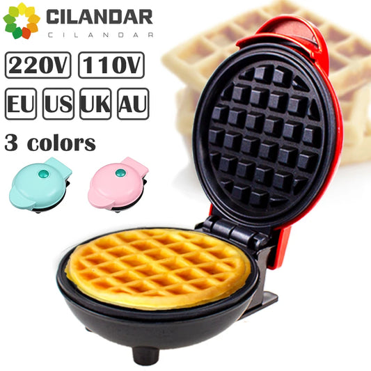 110V&220V Electric Mini Waffles Maker Machine Kitchen Cooking Appliance for Kids Breakfast Dessert  Pot    Small Fried Eggs