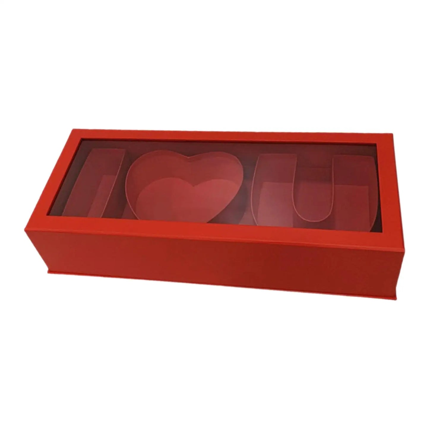 Empty Flower Box i Love U Cardboard for Valentines's Day Parties Anniversary