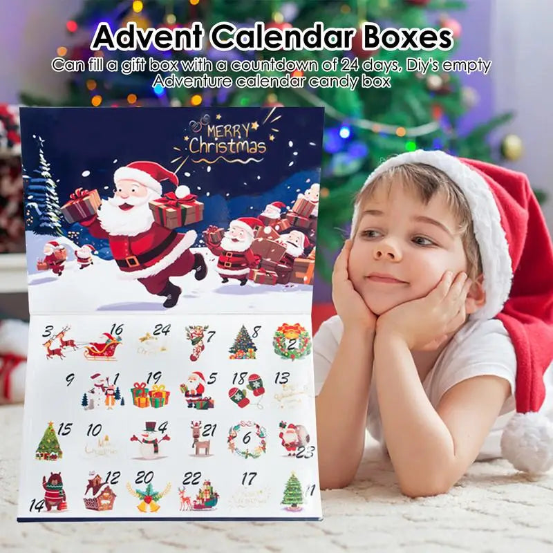 2024 New Surprise Gift Advent Calendar Empty Boxes To Fill 24 Days Countdown Christmas Festival Calendar For Annual Meeting