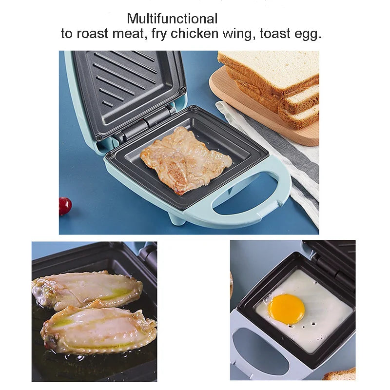 Multifunction Sandwich Maker Fast Heating Toaster Home Breakfast Making Machine Kitchen Electric Baking Pan Roast Meat Omelette