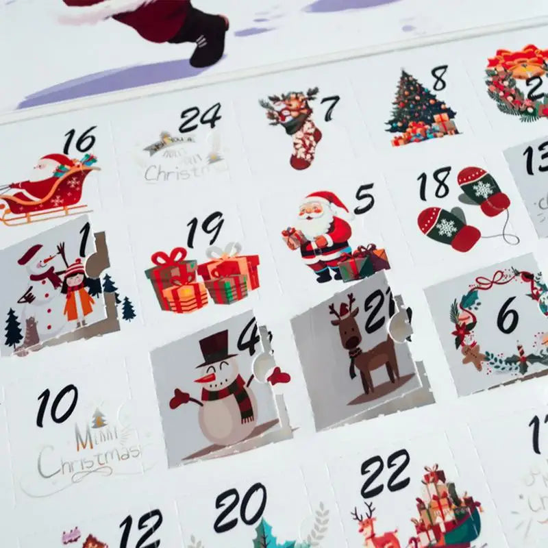 2024 New Surprise Gift Advent Calendar Empty Boxes To Fill 24 Days Countdown Christmas Festival Calendar For Annual Meeting