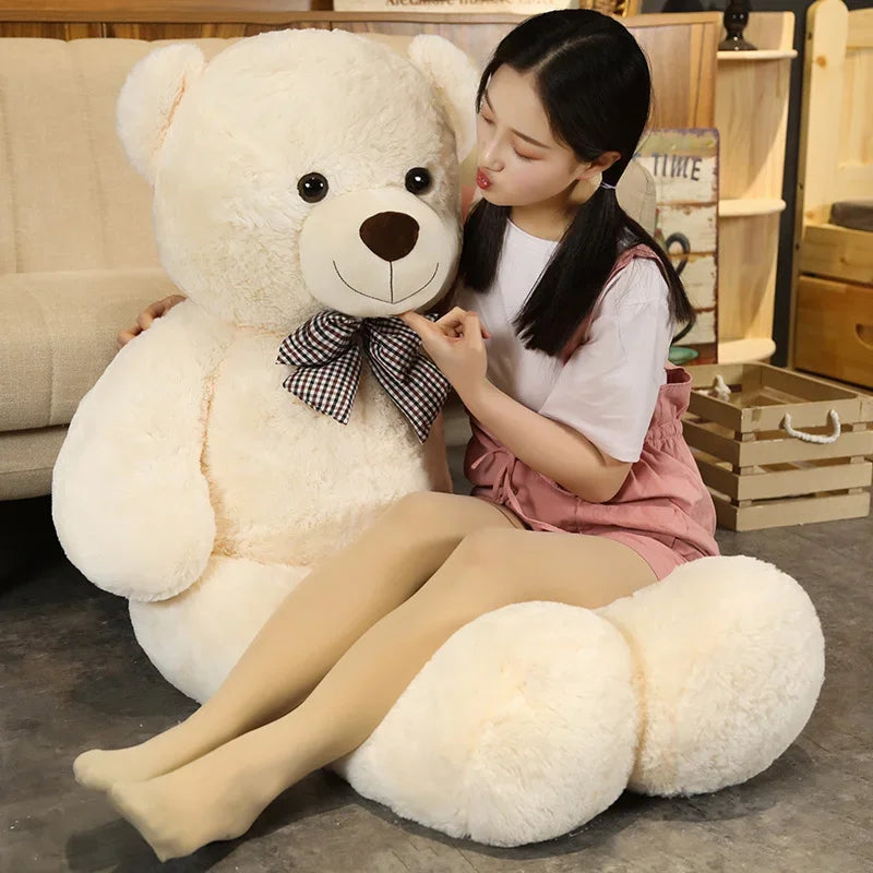 Giant Size American Teddy Bear Plush Toy Big Stuffed Animals Dolls Birthday Valentines Day Gift Soft Pillow for Grilfriend Girl