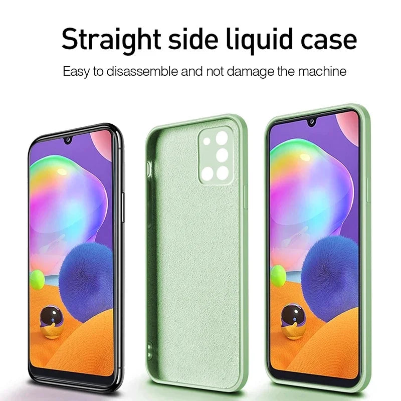 Soft Liquid Silicone Cover Case For Samsung Galaxy A42 A32 A52S A71 A72 A82 S20 21 FE S21 S22Ultra22 S22 PLUS Note10 20 20U