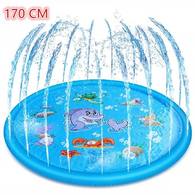 100/170 CM Children Play Water Mat Summer Beach Inflatable Water Spray Pad Outdoor Game Toy Lawn Swimming Pool Mat Kids Toys