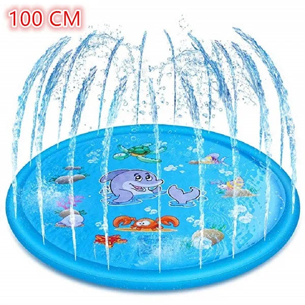 100/170 CM Children Play Water Mat Summer Beach Inflatable Water Spray Pad Outdoor Game Toy Lawn Swimming Pool Mat Kids Toys