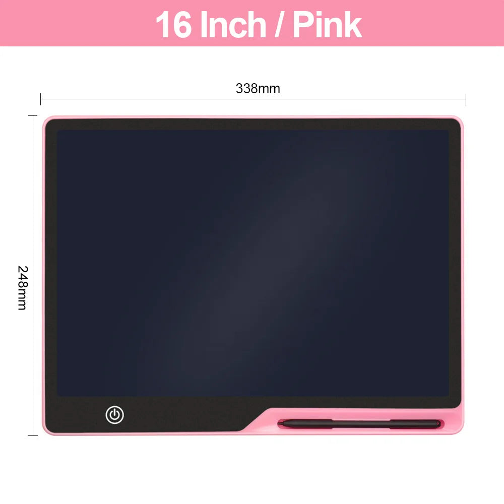 16Inch LCD Children's Drawing Tablet Toys For Girls Boys Electronic Doodle Writing Tablet Charging Handwriting Pad Children Gift