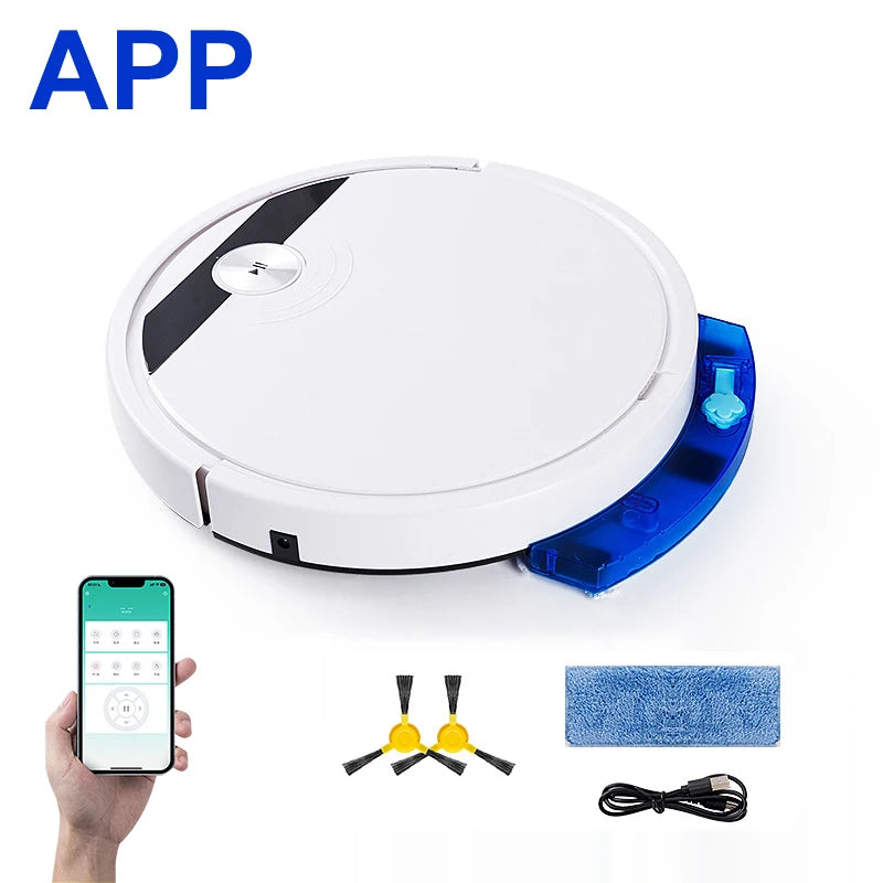 2024 NEW 2800PA 3-in-1 RS800 With Remote Control&APP Super Quiet Smart Robot Vacuum Cleaner Wet&dry Mopping Floor Home Appliance