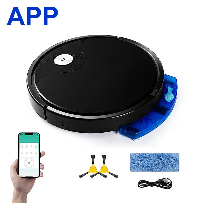 2024 NEW 2800PA 3-in-1 RS800 With Remote Control&APP Super Quiet Smart Robot Vacuum Cleaner Wet&dry Mopping Floor Home Appliance