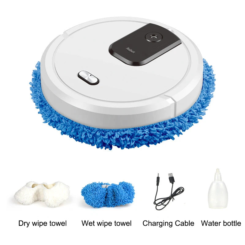 2024 USB Sweeping Robot Vacuum Cleaner Mopping 3 In 1 Smart Wireless Dragging Cleaning Sweep Floor For Home Office Clean