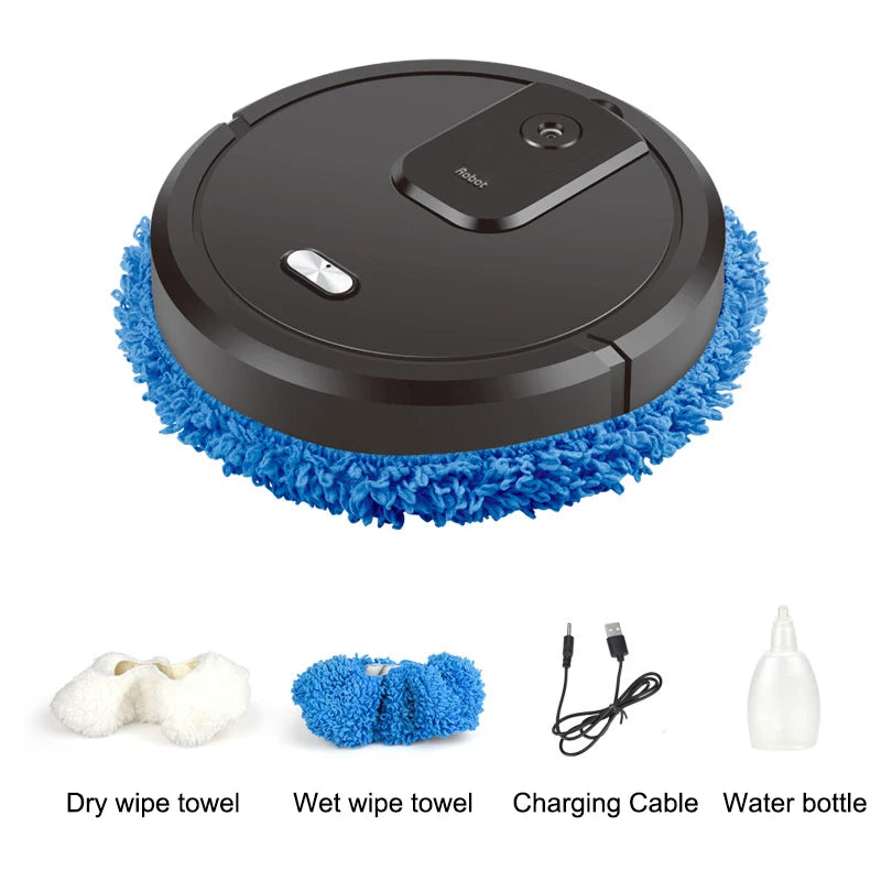 2024 USB Sweeping Robot Vacuum Cleaner Mopping 3 In 1 Smart Wireless Dragging Cleaning Sweep Floor For Home Office Clean