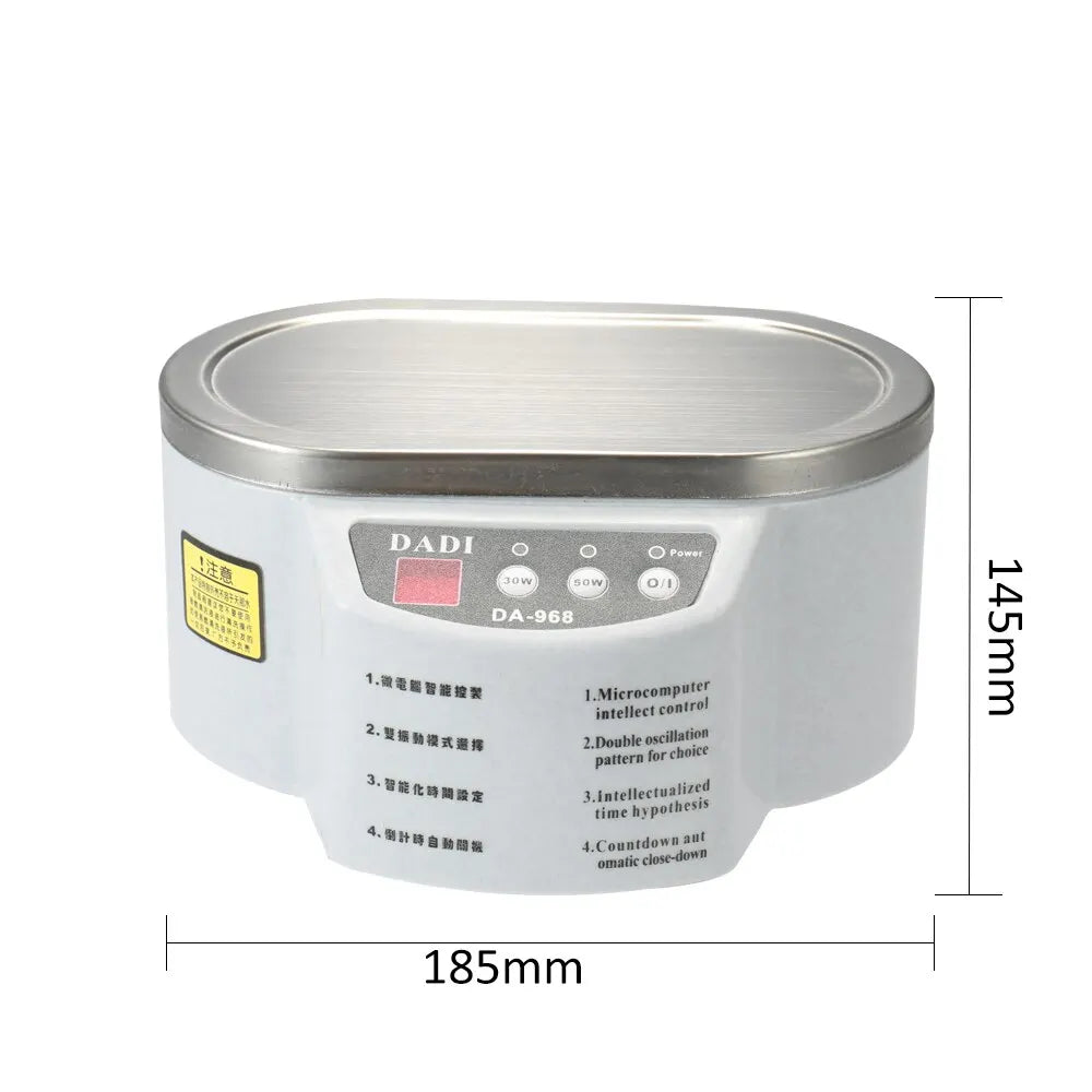 30/50W Digital Ultrasonic Cleaner 500ml Washing Jewelry Necklace Ring Glasses Watch Brush Ultrasound Washer Cleaner Tool Machine