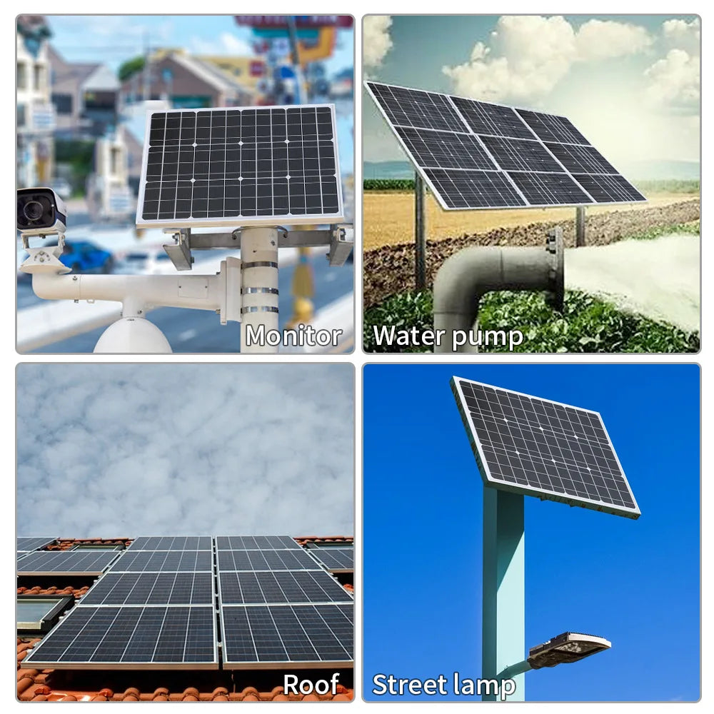 300W 12V Solar Panel Kit with 100A Controller USB Port Portable Solar Battery Charger Suitable for Outdoor Camping Mobile RV