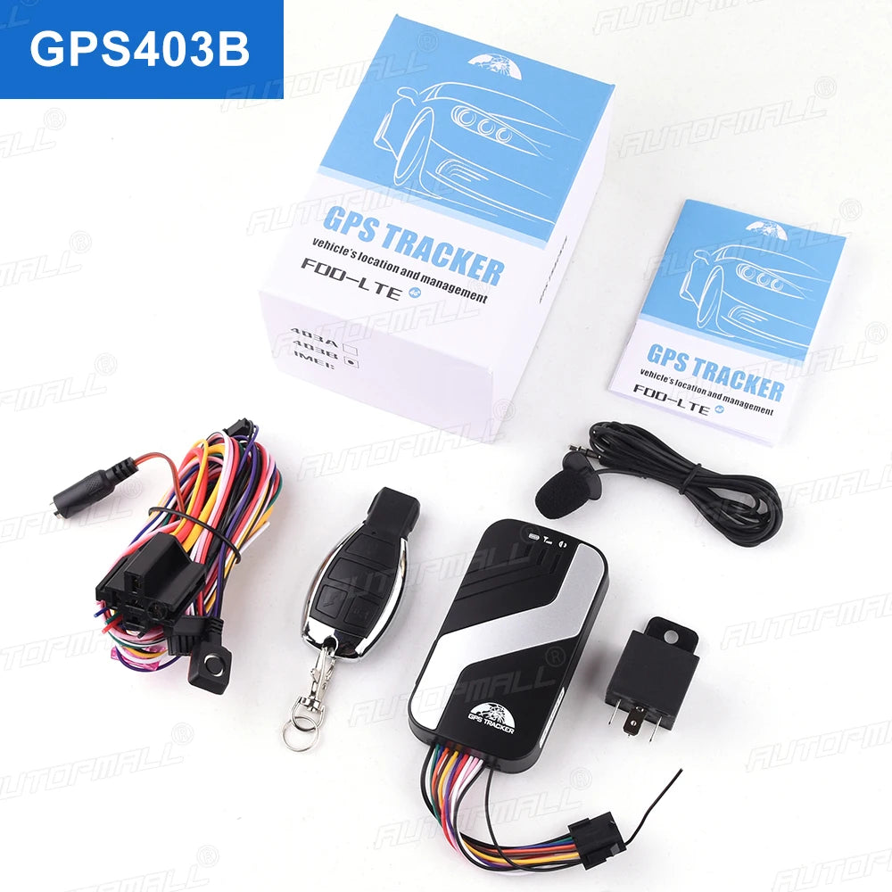 4G LTE GPS Tracker Car GPS Alarm Coban Vehicle Tracking Device Voice Monitor Cut Off Fuel ACC Door Open Alarm Motorcycle Track