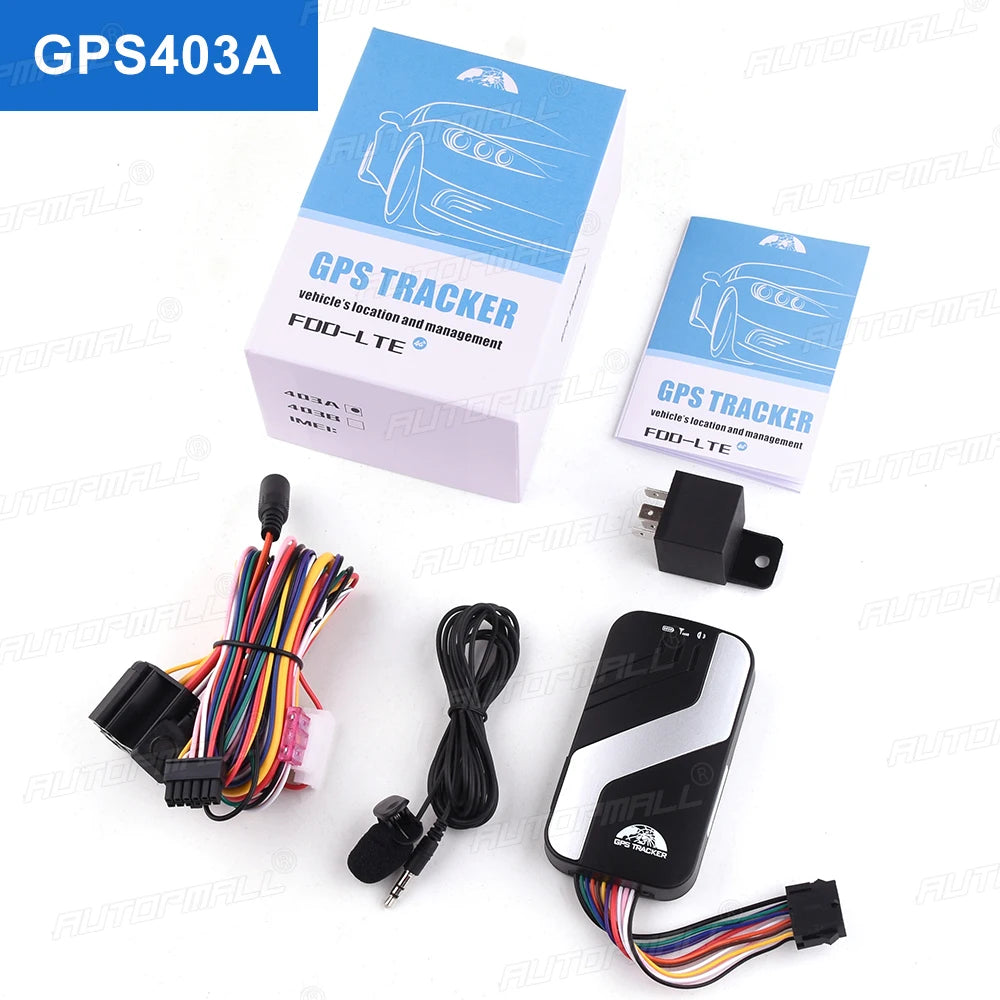 4G LTE GPS Tracker Car GPS Alarm Coban Vehicle Tracking Device Voice Monitor Cut Off Fuel ACC Door Open Alarm Motorcycle Track