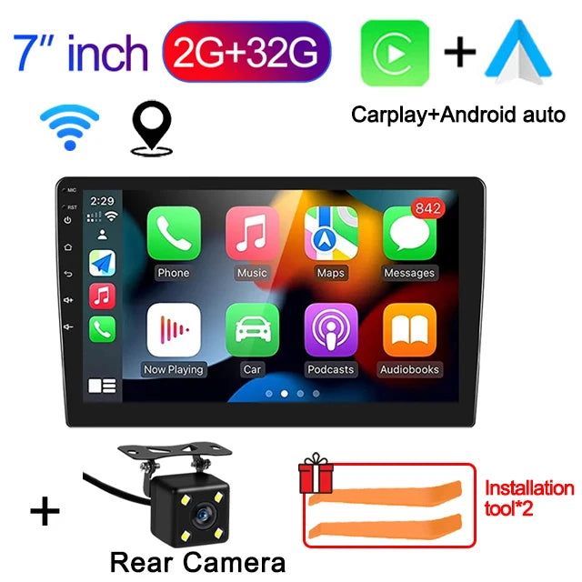 7"/9"/10" Android 11 Car Radio Androidauto Carplay 2 Din GPS Car Audio Automotive Multimedia Player car intelligent systems