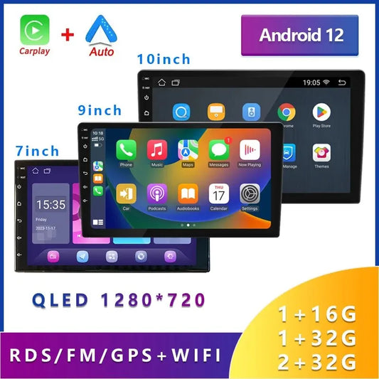 7"/9“/10”OLED Carplay Car Android Radio Video Player GPS WIFI Intelligent Systems 2DIN Universal Toyota Honda Volkswagen Hyundai