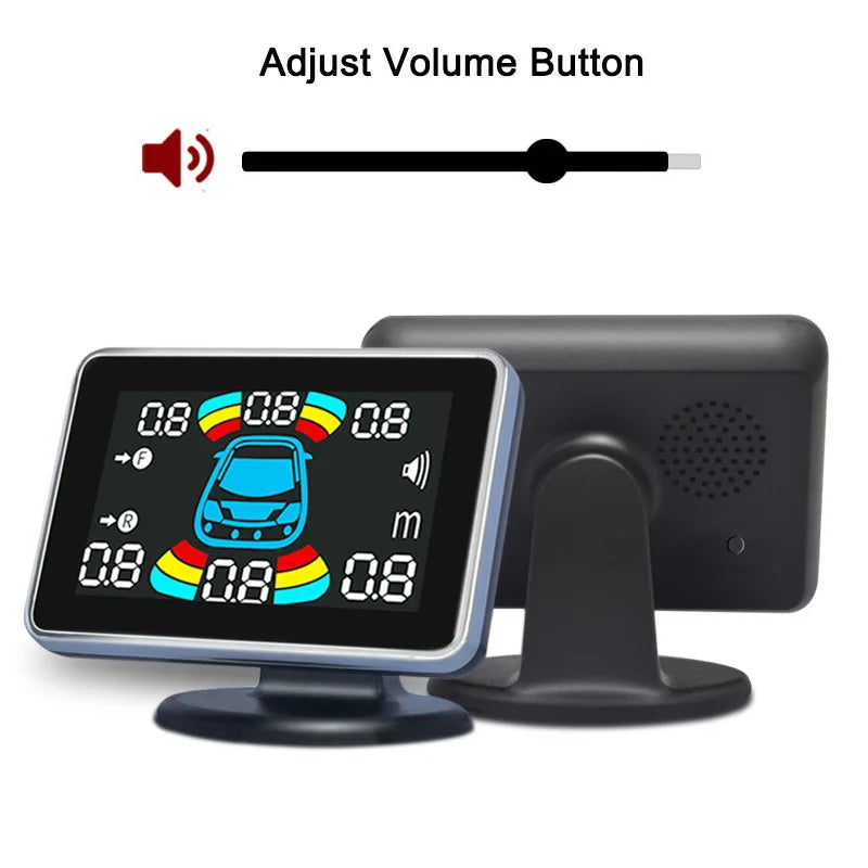 8 Parking Sensor Parktronic Car Automobile Reversing Backup Radar Electronics Rear Auto Detector Backing Assistance GPS Kit