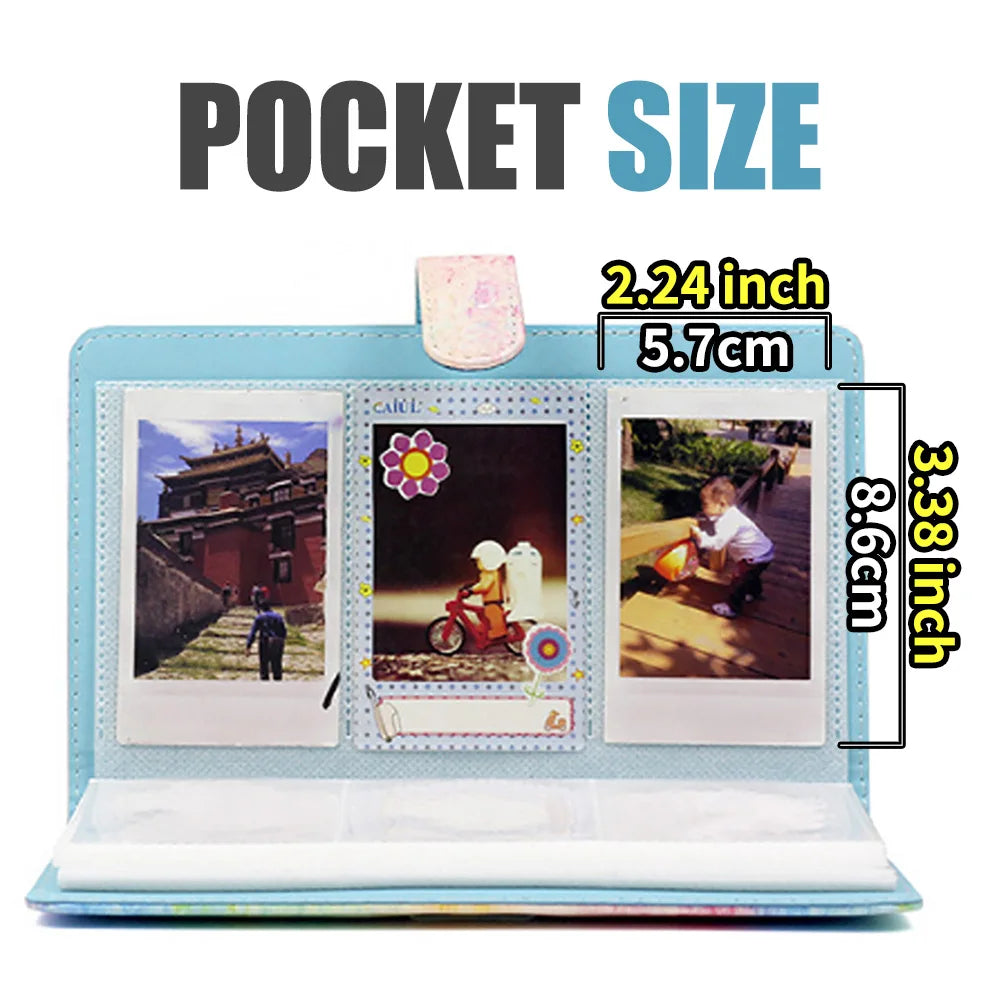 96 Pockets 3 Inch Photo Album for Fujifilm Instant Mini 12 Films Instax camera 9 7s 70 25 50s 90 Name Card Book