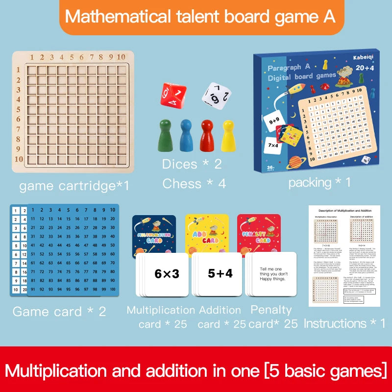 99 Multiplication Table Math Toy Montessori Educational Wooden Board Children Baby Toys Arithmetic Teaching Aids for Kids Gifts
