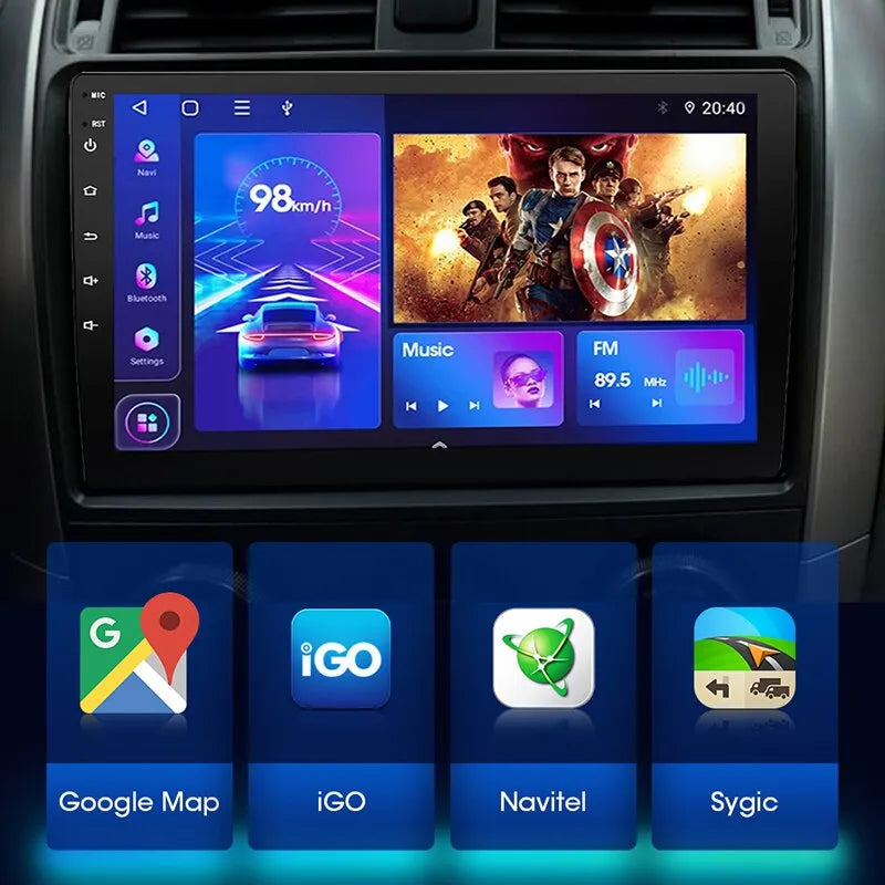 ACODO Android 12 Car Multimedia Player 2 Din 7 9 10inch Universal WiFi GPS Car Radio Carplay For Toyota Kia Nissan Honda