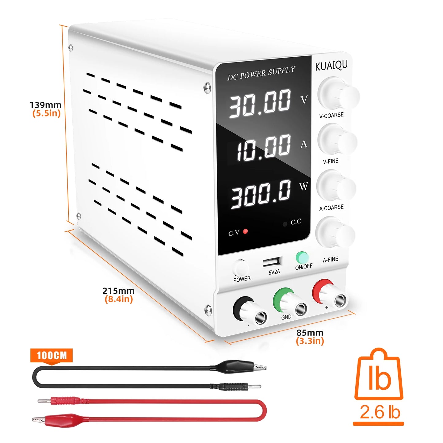 Adjustable 30V 10A Switching DC Power Supply 4 Digits LCD Plating Power Supply 60V 120V For Computer Mobile Phone Repair SPS-C