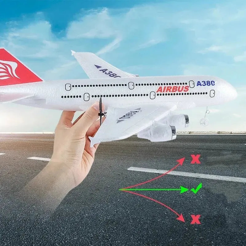 Airbus A380 RC Airplane 2.4G Fixed Wing Boeing 747 Remote Control Aircraft Outdoor RC Plane Model Toys for Children Boys